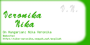 veronika nika business card
